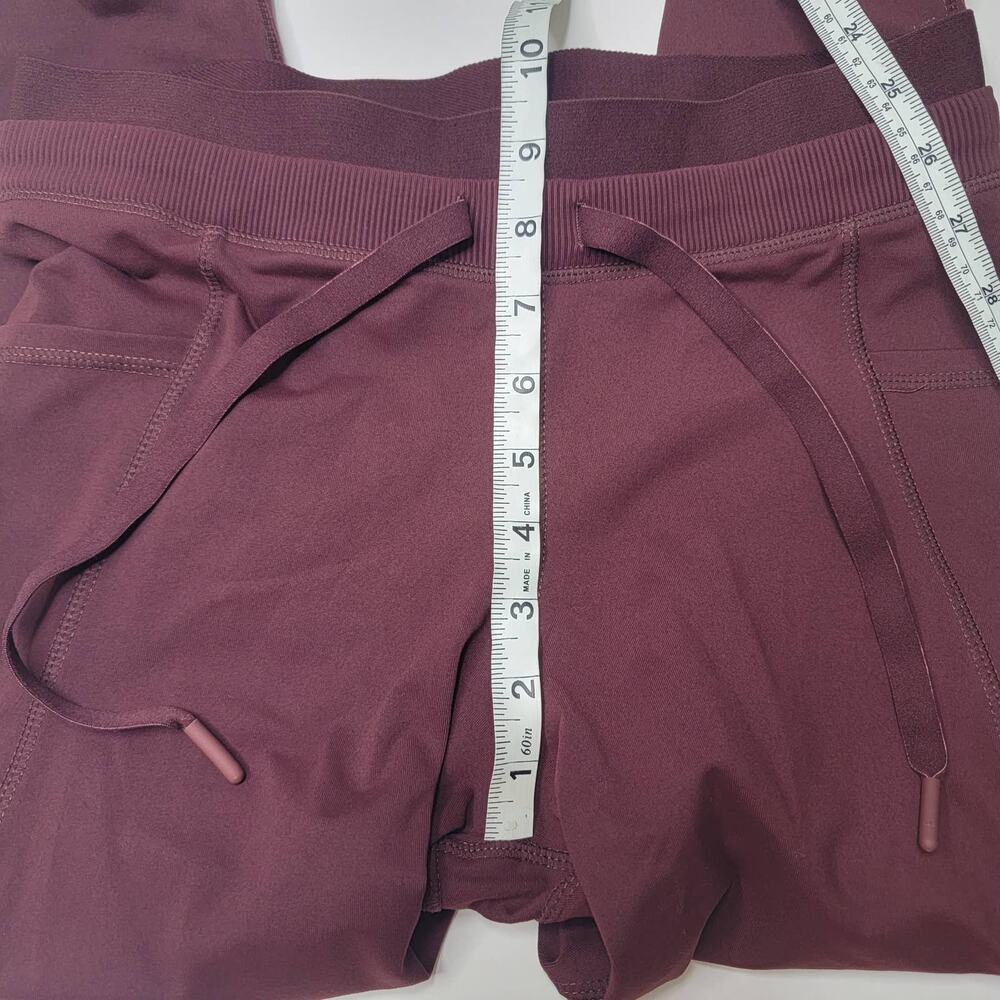 Mono B Burgundy Capri Hybrid Leggings Sz Medium - Picture 7 of 13